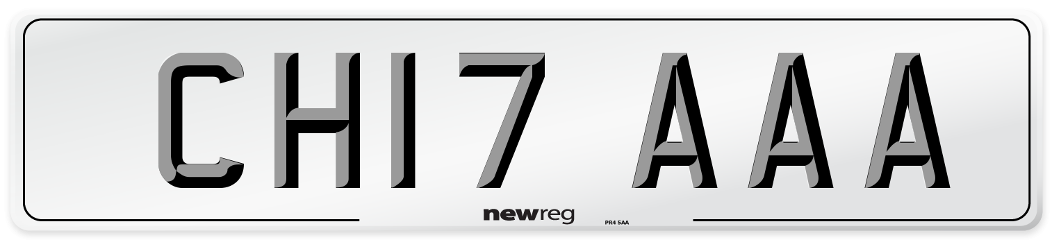 CH17 AAA Number Plate from New Reg
